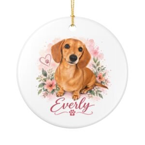 Everly | Elliott and The Entourage Ceramic Christmas Ornament