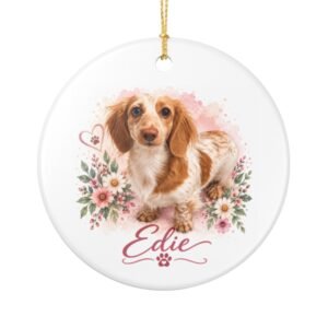 Edie | Elliott and The Entourage Ceramic Christmas Ornament