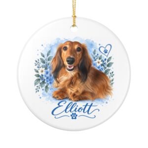 Elliott | Elliott and The Entourage Ceramic Christmas Ornament