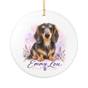 Emmy Lou | Elliott and The Entourage Ceramic Christmas Ornament