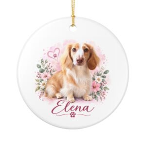 Elena | Elliott and The Entourage Ceramic Christmas Ornament
